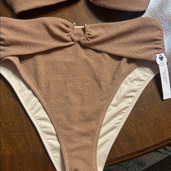 Victoria's Secret Glittering Tan/bronze  Bikini - Picture 1 of 5